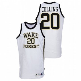 John Collins #20 White Wake Forest Demon Deacons Throwback College Basketball Jersey