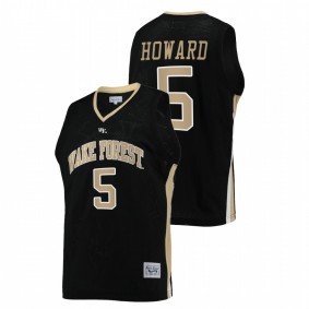 Wake Forest Demon Deacons Josh Howard Black College Basketball Retro Men Jersey