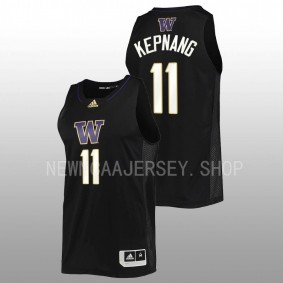 Franck Kepnang #11 Black Washington Huskies 2022-23 Swingman Basketball Jersey