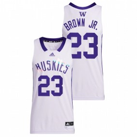 Terrell Brown Jr. #23 White Washington Huskies 2022 Basketball Honoring Black Excellence Jersey