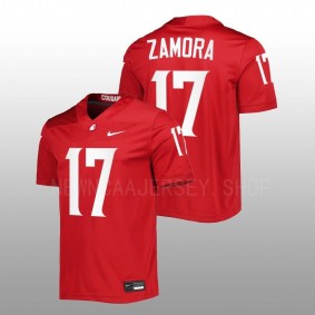 JP Zamora Washington State Cougars Untouchable Football 2022 Crimson #17 Jersey