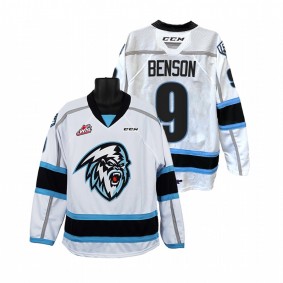 Zachary Benson Winnipeg Ice WHL White Men Jersey