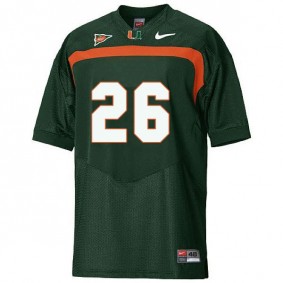 Youth Miami Hurricanes #26 Sean Taylor Green Football Jersey