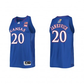 Michael Jankovich Kansas Jayhawks adidas College Basketball Jersey Royal