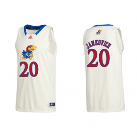 Michael Jankovich Kansas Jayhawks adidas Swingman College Basketball Jersey Cream