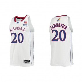 Michael Jankovich Kansas Jayhawks adidas Swingman College Basketball Jersey White