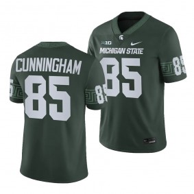 B.J. Cunningham Michigan State Spartans College Football Green Men Game 85 Jersey 2023