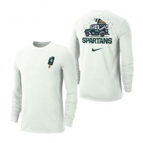 Michigan State Spartans Campus Ice Cream Long Sleeve T-Shirt White