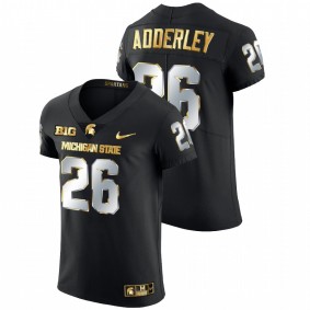 Michigan State Spartans Herb Adderley #26 NFL Limited Jersey Black Golden Edition