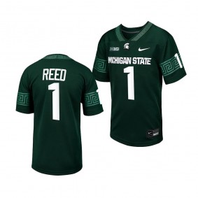 Michigan State Spartans Jayden Reed College Football 2023 Game Jersey Youth Green