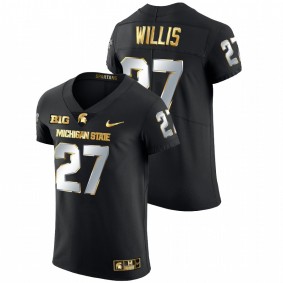 Michigan State Spartans Khari Willis #27 NFL Limited Jersey Black Golden Edition