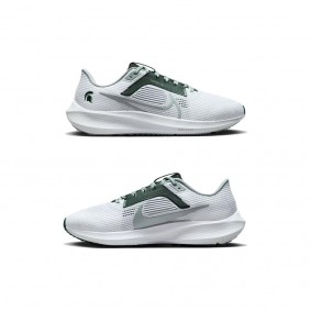 Michigan State Spartans Nike Unisex Zoom Pegasus 40 Running Shoes White