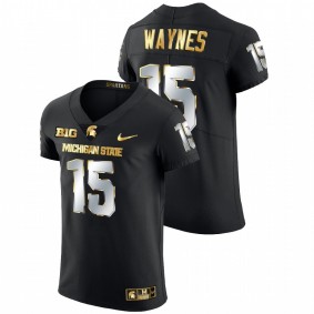 Michigan State Spartans Trae Waynes #15 NFL Limited Jersey Black Golden Edition