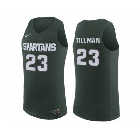 Xavier Tillman #23 Green College Basketball Michigan State Spartans Jersey