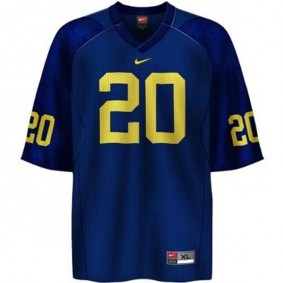 Male Michigan Wolverines #20 Mike Hart Blue Football Jersey