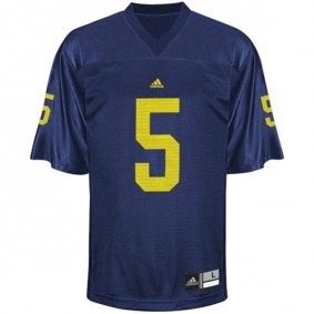 Youth Michigan Wolverines #5 John Wangler Blue Football Jersey