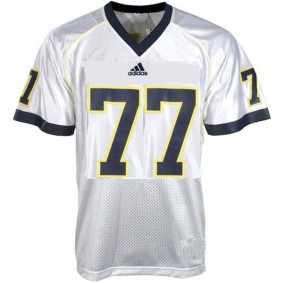 Youth Michigan Wolverines #77 Taylor Lewan White Football Jersey