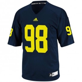 Male Michigan Wolverines #98 Devin Gardner Blue Football Jersey