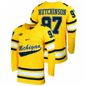 Aidan Hutchinson Michigan Wolverines Maize Alumni Player Hockey Jersey