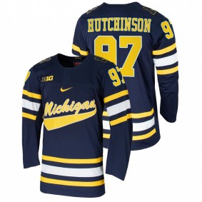 Aidan Hutchinson Michigan Wolverines Navy Alumni Player Hockey Jersey