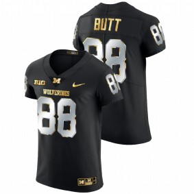 Michigan Wolverines Jake Butt #88 National award winner Jersey Black Golden Edition