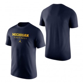 Michigan Wolverines Jordan Brand Team Issue Performance T-Shirt Navy