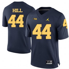 Michigan Wolverines #44 Navy Blue Football Delano Hill Jersey