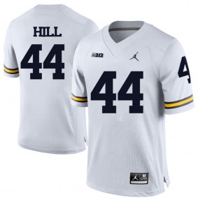 Michigan Wolverines #44 White Football Delano Hill Jersey