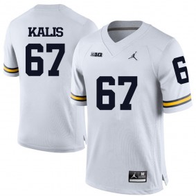 Michigan Wolverines #67 White Football Kyle Kalis Jersey