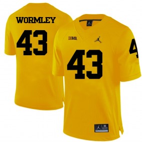 Michigan Wolverines #43 Yellow Football Chris Wormley Jersey