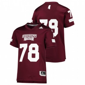 Mississippi State Bulldogs #78 Replica Jersey Maroon College Football