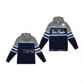 Mitchell Ness Navy Headcoach Hoody North Carolina Tar Heels Hoodie