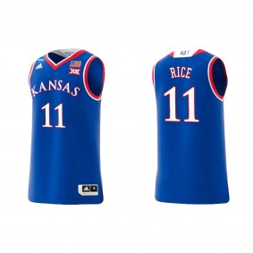 MJ Rice Kansas Jayhawks adidas Swingman Replica College Basketball Jersey Royal