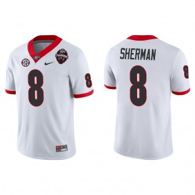 MJ Sherman Georgia Bulldogs Nike College Football Playoff 2022 National Champions Game Jersey White