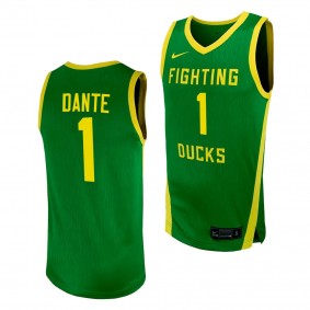 Oregon Ducks N'Faly Dante NIL Basketball Replica Player uniform Green #1 Jersey