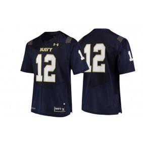 #12 Navy Midshipmen Navy Under Armour Replica Football Jersey