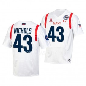 Navy Midshipmen 2022 Special Games Bijan Nichols #43 White Men's Replica Jersey