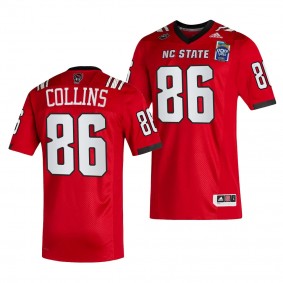 NC State Wolfpack 2023 Pop-Tarts Bowl Dacari Collins #86 Red Men's Football Jersey