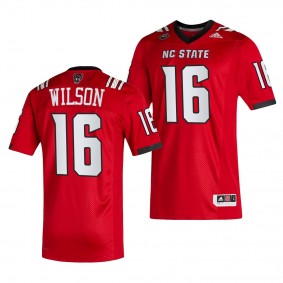 NC State Wolfpack Russell Wilson 16 Jersey Red College Football NFL Alumni Uniform