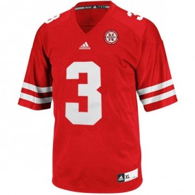 Male Nebraska Cornhuskers #3 Taylor Martinez Red Football Jersey