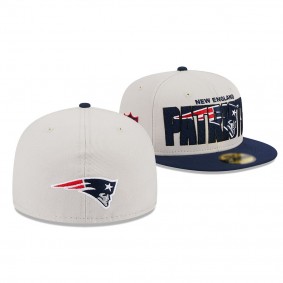 New England Patriots Stone 2023 NFL Draft 59FIFTY Fitted Hat