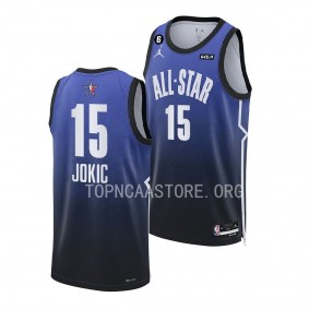 Nikola Jokic Nuggets #15 2023 NBA All-Star Blue Western Conference Jersey