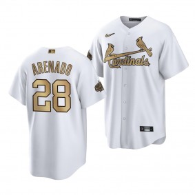 2022 MLB All-Star Game Nolan Arenado St. Louis Cardinals #28 White Replica Jersey Men's