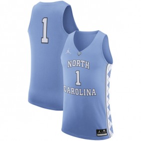 Male North Carolina Tar Heels #1 Blue Basketball Jersey