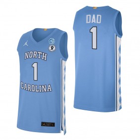 North Carolina Tar Heels Greatest Dad Blue Jersey 2022 Fathers Day Gift