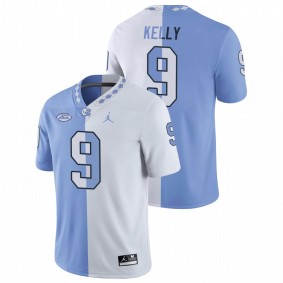 North Carolina Tar Heels Cam'Ron Kelly #9 Game Jersey White Blue Split Edition