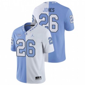 North Carolina Tar Heels D.J. Jones #26 Game Jersey White Blue Split Edition