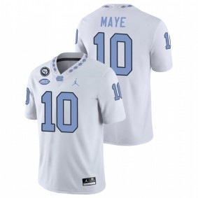 North Carolina Tar Heels Drake Maye #10 Football Replica Jersey White Game