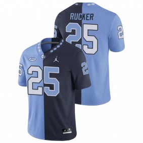 North Carolina Tar Heels Kaimon Rucker #25 Game Jersey Navy Blue Split Edition