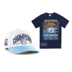 North Carolina Tar Heels Navy White Vintage NCAA Chapms Set Arch Hitch Hatadjustable Unisex T-Shirt